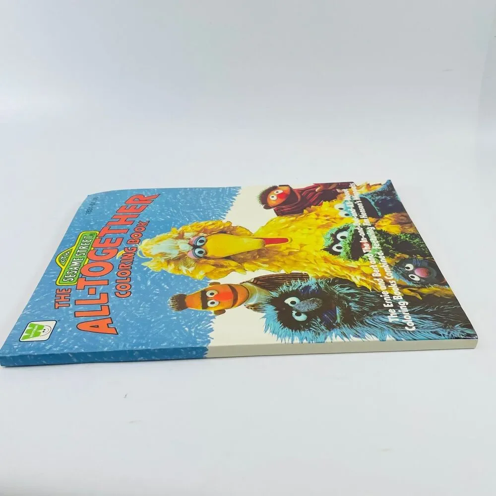 The Sesame Street All-Together Coloring Book 1978 Whitman Illustrated Uncolored